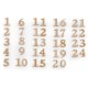 Sada čísiel na adventný kalendár 1 - 24