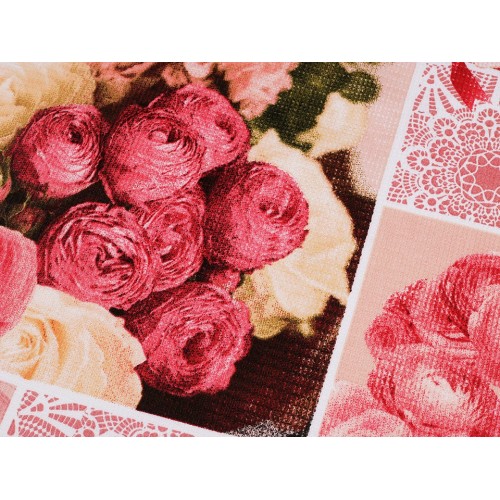 Bavlnené vaflové piké ruže